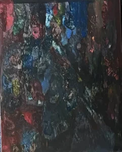 a painting of different colors